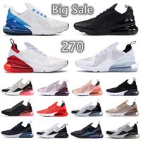 Wholesale 270 s men women Running shoes Core White Triple Black UNC University Red Barely rose Anthracite Metallic Gold Cactus Teal tiger Bone mens trainers sports sneakers