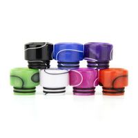 Wholesale 810 Epoxy Resin Line Drip Tips Wide Bord Mouthpiece for tanks RDTA RTA with Acrylic Package DHL Free