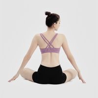 Wholesale Yoga Sports Bra Full Cup Quick Dry Top Shockproof Cross Back Push Up Workout Bra for Women Gym Running Jogging Fitness Bra