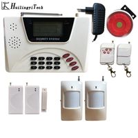 Wholesale Alarm Systems HuilingyiTech Wireless GSM SMS Control Home Security System Intercom Remote Autodial Siren Sensor Kit1
