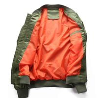 Wholesale Men s Jackets Winter Bomber Jacket Mens Flight Jacket s Pilot Air Force Male Army Green Military motorcycle s and Coats Size S