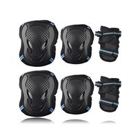 Wholesale 6pcs set Skateboard Ice Roller Skating Protective Gear Elbow Pads Wrist Guard Cycling Riding Knee Protector for Kids Men Women