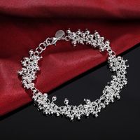 Wholesale Beads Chain Silver Bracelets For Women Lady Wedding High Quality Fashion Jewelry Christmas Gifts Cute Gift H030 H jlldRD