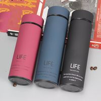 Wholesale 500ML Hot Water Thermos Tea Vacuum Flask With Filter Stainless Steel Sport Thermal Cup Coffee Mug Tea Bottle Office Business