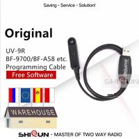 Wholesale Walkie Talkie Original USB Programming Cable For BAOFENG UV R BF BF A58 Compatible With UV XR UV R WP GT WP UV S Plus Radios