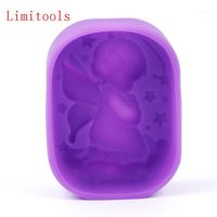 Wholesale Cake Tools Angel Girl Natural Soap Handmade Mold Silicone Ice Modeling Tool Pastry Arts Decorative Kitchen Accessories1