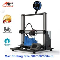 Wholesale Printers Anet A8 Plus All Metal Frame FDM DIY D Printer High Precision Impresora Support TPU Base On Open Source Marlin