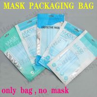Wholesale 10pcs Face Mask Packaging Bag Protective Disposable Mask Packaging Plastic Sealed Bag Safety Clean Travel Sealed bag