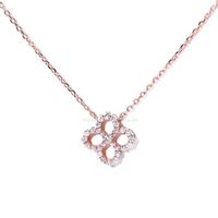 Wholesale Tianyu Silver Gems Four Clover Leaves Pendant Necklace mm Moissanite Diamonds k Gold plated Wedding Gifts for Woman