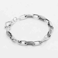 Wholesale Solid Sterling Silver David Inspired Bracelets Cable Wire Vintage Punk Antique Link Chain Bracelet for Male Women Jewelry