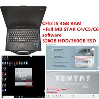 Wholesale Hot CF53 laptop diagnostic PC g ram i5 CPU CF53 computer with MB STAR C4 C5 C6 soft ware v2020 Car Diagnostic tools