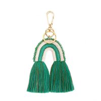 Wholesale Bohemia Rainbow Beads Woven Tassels Fringe Diy Jewelry Bag Keychain Decor Accessories Pendant Crafts Cotton Thread Hanging Trim H jllKxx