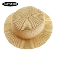 Wholesale Mattydolie men s and women s straw hat monochrome folding umbrella beach side width light version wholale