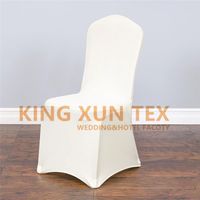 Wholesale Chair Covers White Ivory Black Spandex Cover Stretch Wedding Chistmast Dining Decoration