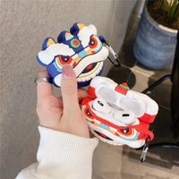 Wholesale 3D Lion Dancing For Airpod Pro Case Earphone Case Headphone Protection Cover For Airpods Case Funny Earphone Charging Box Capa