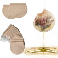 Wholesale 100 Round Tea Bags Coffee Tools Disposable Empty Filter Bag with String Unbleached Wood Pulp Paper Pouch for Herb Loose Leaf