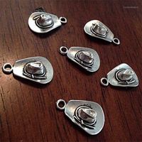 Wholesale Charms Bulk Cowboy Hat Charms Western And Pendants Craft Jewelry Supplies Findings x13mm1