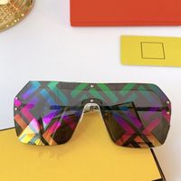 Wholesale NEW Fashion Sqaure F0039S Sunglasses Women Oversized One Pieces Letter Sun Glasses Eyewear Anti UV Goggles Ladies Shades Gafas with box