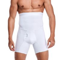 Wholesale Men Tummy Control Shorts High Waist Slimming Underwear Body Shaper Seamless Belly Girdle Boxer Briefs Abdomen Control Pants US