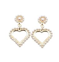 Wholesale 20color Design K Gold Plated Women Doubles Letters Stud Dangle Chandelier Earrings Circle Geometric Silver Tassel Crystal Rhinestone Pearl Wedding Jewerry