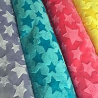 Wholesale Fabric Stars Embossed Minky Fleece Meter Micro Mink DIY Sew Blanket Toy Fabric1