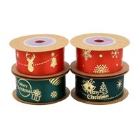 Wholesale band tape decorative band christmas toys headgear decoration strap yards roll Holiday decoration gift flower christmas ribbon CZ102604D