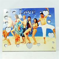 Wholesale Sublimation Blank Woodblock Painting Hollow Out Wood Picture MDF Love Heart Shaped Gift Pictures Art Personalized xm O2