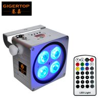Wholesale Gigertop TP B08 New Silver Color Housing x18W RGBWA UV IN1 Indoor Battery Wireless Led Par Light Square Shape Wall Washer