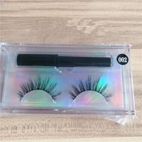 Wholesale 16 Styles Magnetic Liquid Eyeliner Eyelash Eyes liner Magnet eyelashes Glue Free False Eye lashes
