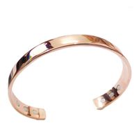 Wholesale Bangle Pure Copper Magnet Energy Health Open Plated Gold Simple Magnetic Bracelet Bio Healthy Healing Bracelet1