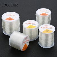 Wholesale Strong Stretchy Elastic Ropes White Crystal String Cord m roll Beading Wire Thread Diy Jewelry Bracelet Necklac jllwsE