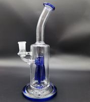 Wholesale 9inchs Dab Rig Hookahs Heady Glass Beaker Bong With mm Male Bowl Big Size Bongs Five Filter Water Pipe Shisha Bubbler