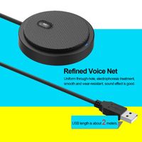 Wholesale USB Omni directional Condenser Microphone Mic for Meeting Business Conference Computer Desktop Laptop PC Voice Chat Video Game