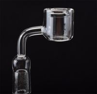Wholesale Latest Design XXL Quartz Thermal Banger mm mm mm Double Tube Quartz Thermal Banger Nail For Glass Water Pipes Oil Rigs Glass Bongs
