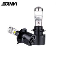 Wholesale SANVI New Arrival w Mini Car Bi LED Projector Lens Headlight H4 H7 H11 Car Motorcycle Mini LED Lens Headlight1