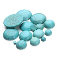 Wholesale Howlite Stone Beads mm Natural Stone Turquoise Cabochon Beads Flatback Scrapbooking Domes Cabochon Cameo for Jewelry Making