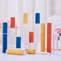 Wholesale Storage Bottles Jars ml Empty Lip Gloss Bottle Blue yellow Frosted Cap DIY Plastic Lipgloss Tube Beauty Cosmetic Packing Con