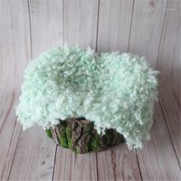 Wholesale Clothing Sets Curly Round Felted Blanket Born Props For Pos Baby Wooden Basket Stuffer Fillers1