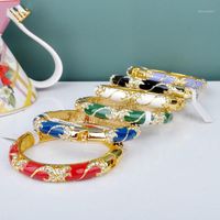 Wholesale Bangle Choices Chinese Cloisonne Bracelet National Wind Korean Version Of The Hollow Enamel Bangles Jewelry Gift1