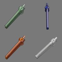 Wholesale Straight Pipe Smoker Accessories Portable Smoking Multi Color Cigarette Glass Holders Woman Man Suction Nozzle nt K2
