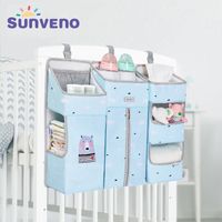 Wholesale SUNVENO Portable Baby Crib Organizer Bed Hanging Bag for Baby Essentials Diaper Storage Cradle Bag Bedding Set