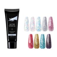 Wholesale 15ml Poly Nail Glitter Extension Gel All For Manicure Nails Art Design Semi Permanent Varnish Base And Top
