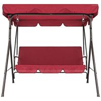 Wholesale Camp Furniture Terrace Swing Chair Pieces Set Universal Garden Dustproof Seater Outdoor Cover Red