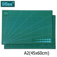 Wholesale 45cm cm A2 A3 Pvc Rectangle Grid Lines Self Healing Cutting Mat Tool Fabric Leather Paper Craft DIY tools1