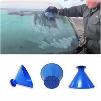 Wholesale Snow Remover Magical Window Windshield Car Ice Scraper Snow Thrower Cone Shaped Funnel Housekeeping Cleaning Multifunctional Tools VT1927