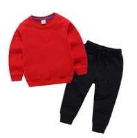 Wholesale 2020 Classic Designer Boy Girl Long Sleeve Hoodies Pants Sport Suit Kids Fashion Children s Cotton Clothing Sets