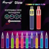 Wholesale Original Reewape Reepuff Glow Disposable Pod Device Rechargeable mAh Colors LED Featured Puffs mAh Vapor Bar Stick Pe291t