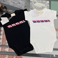 Wholesale Kids Newborn Rompers One piece Classic Letter Print Jumpsuit Child Set Baby Fashion Boys Girl Cute Top Desinger Tops Shirts Summer