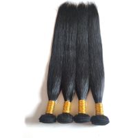 Wholesale Unprocessed Brazilian Malaysian virgin Human Hair Weaves Natural Black Straight Factory Direct Sale price