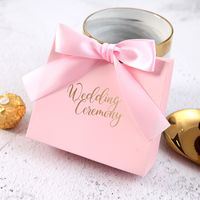 Wholesale Wedding Candy Bag with Ribbon cm White Kraft Paper Thank You Wedding Party Favors and Gift Bag EEF3947